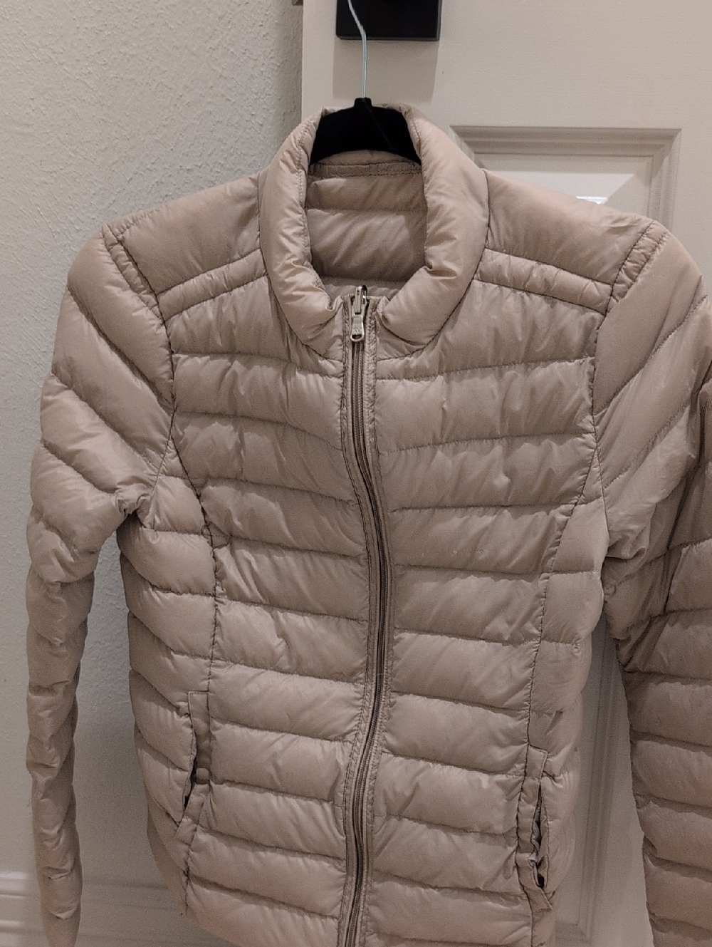 Patricia Pepe Lightweight Reversible Women's Puffer Jacket - Beige Size S